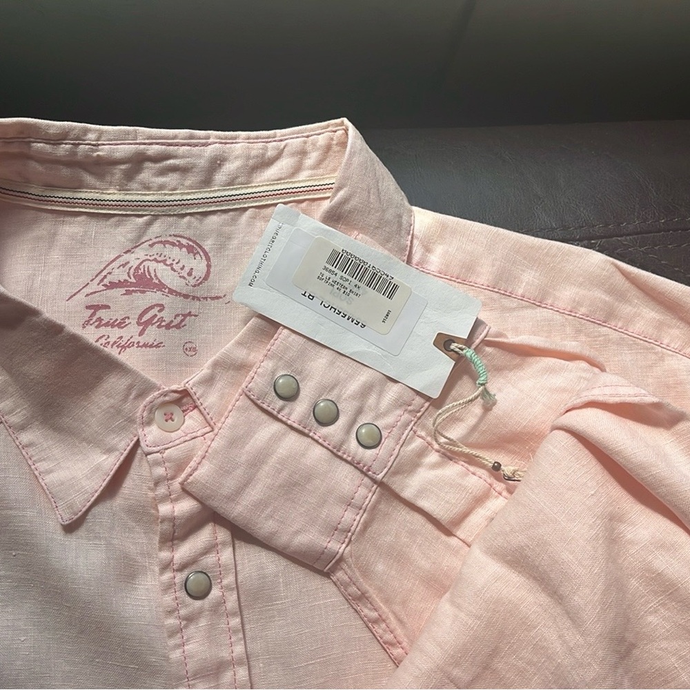 True Grit Pink Button-Up Shirt